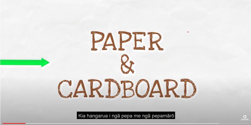 Paper And Cardboard – Te Reo